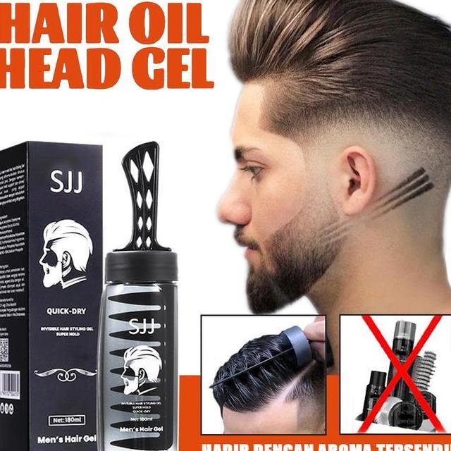 Sjj 2In1 Pomade Oil Based Pria Pomade Lembut Dan Wangi Datang Dengan Sisir Water Based Curly Hair Ga
