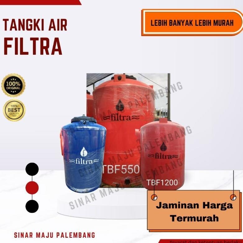 SYERLISUPPLY TANGKI AIR FILTRA 400 550 800 1100 1200 1500 2200 3300 5500 TEDMOND BERKUALITAS