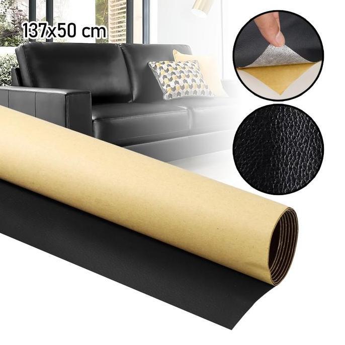 Promo Stiker Kain Kulit Sintetis Tambal Robek Sofa Kursi Jok Mobil Motor