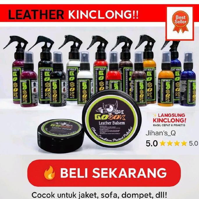 Selikobrter - Cat Kulit Sepatu Repaint Cat jaket kulit tas canvas Gosok Leather Paint Acrylic Rubber