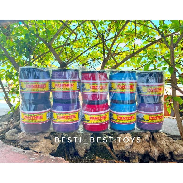 ARKAISGALERI GELASAN SENAR SUPER SILICON BENANG LAYANGAN 1 PCS CAP PANTHER GAJAH COBRA VIRAL