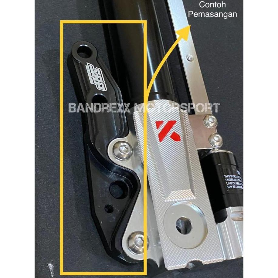 BREKET KALIPER RCB R1 4 PISTON UNTUK SHOCKBREAKER SFF-11 AEROX 155 TERBARU