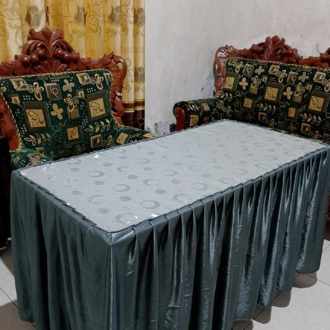 Taplak Meja Prasmanan, Meja Guru, Meja Kantor, Meja Guru Motif Simple