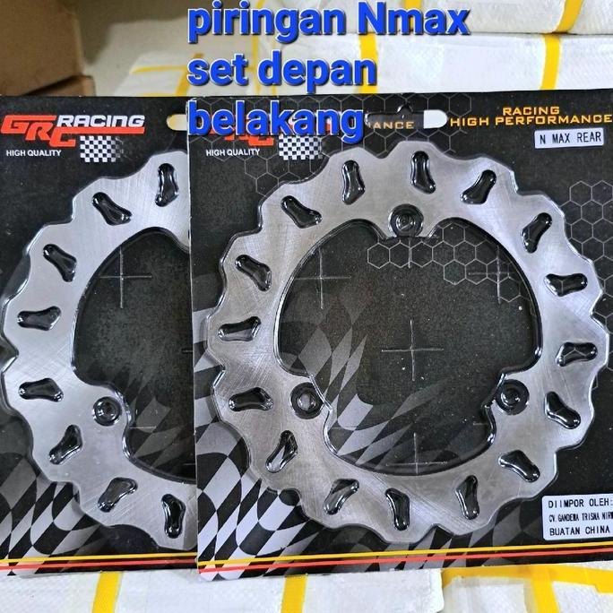 DISC CAKRAM NMAX SET DEPAN BELAKANG UKURAN STANDAR PIRINGAN CAKRAM VARIASI NMAX KHUSUS