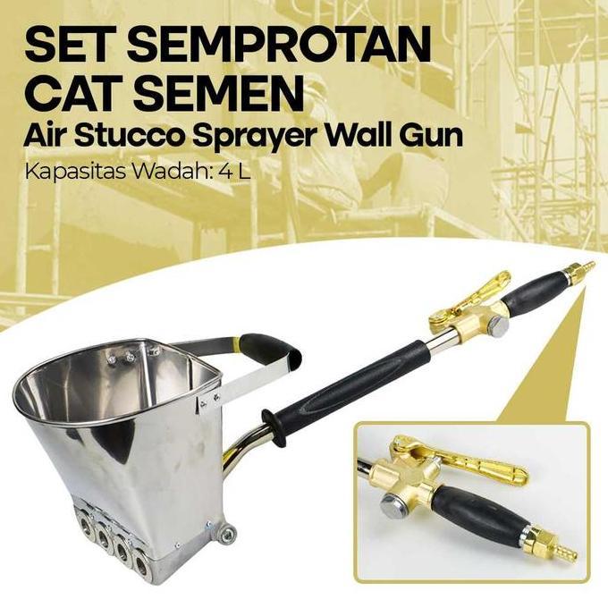 Mortar Sprayer Wall Gun Alat Semprot Semprotan Cat Aci Plester Semen
