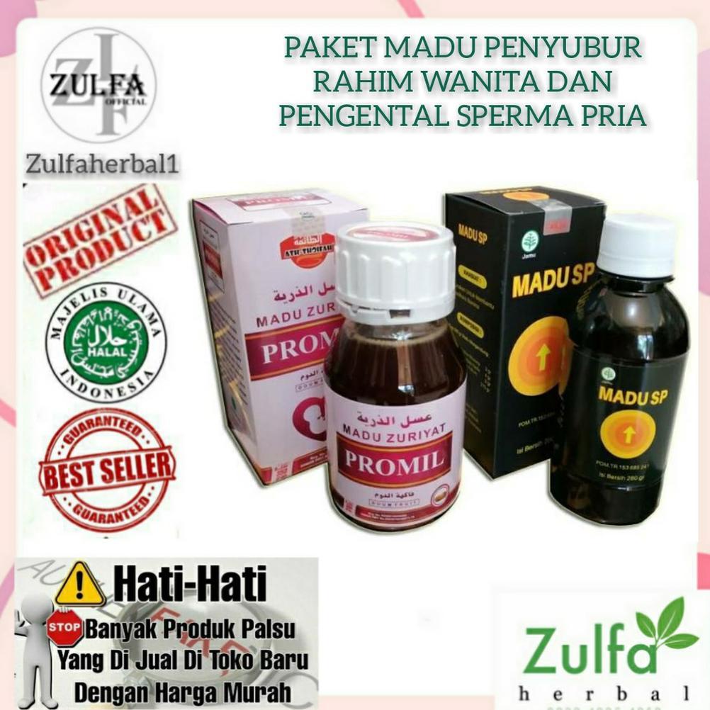 (Terbaru) PAKET Madu Penyubur Kandungan dan Pengental Sperma Pria - Madu Sp dan Promil (Terlaris)
