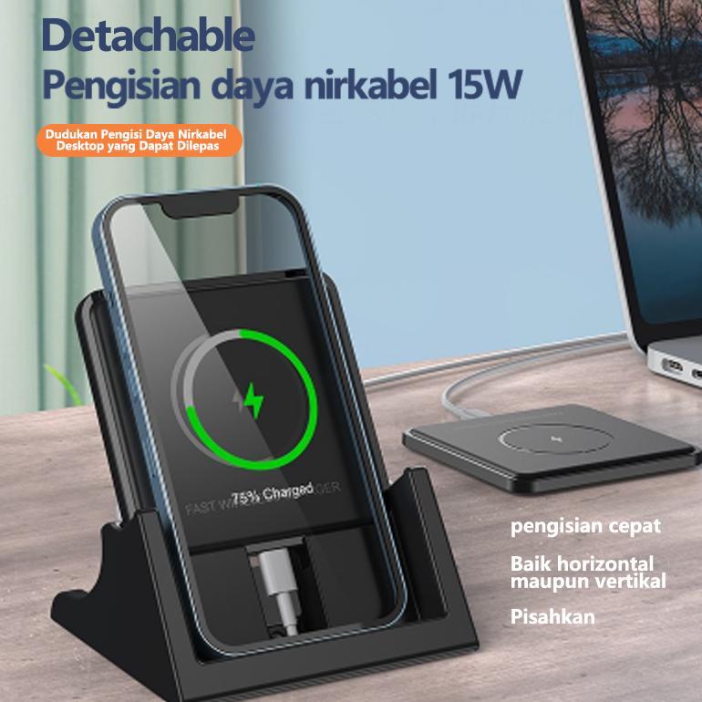 New Deals Netpac Wireless Charger Magnetic Charger Wireless Fast Charging 15W 2In1 Charger Docking O
