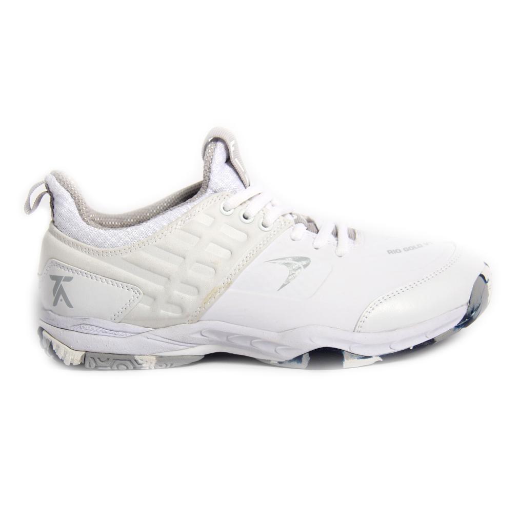 Hot Sale Flypower Rio Gold V1 Sepatu Badminton White Lite Grey Tontowi Ahmad  Series Free Shoes Bags