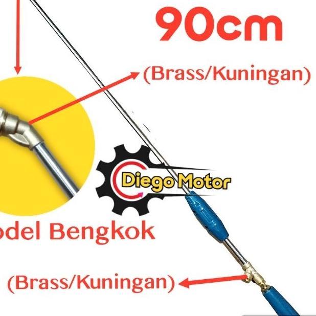 (Bengkok) Stik Gun Sprayer 90Cm Pompa Doorsmeer Steam Shinsegae