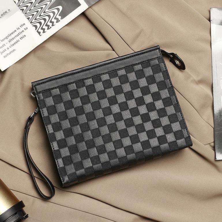 TERBARU LEATHER CONCEPT Tas Tangan Pria Clutch Kulit Pria Clutch Trendy Pria AKUMA