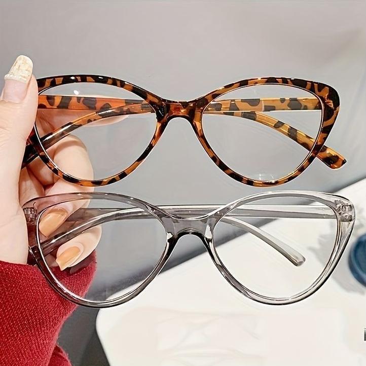 Promo Kacamata Korea Wanita Anti Radiasi Wanita Fashion Cat Eye Eyeglasses