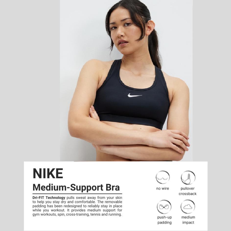 Hot Nike Sport Bra Medium Support Nike Swoosh Drifit Sports Bra