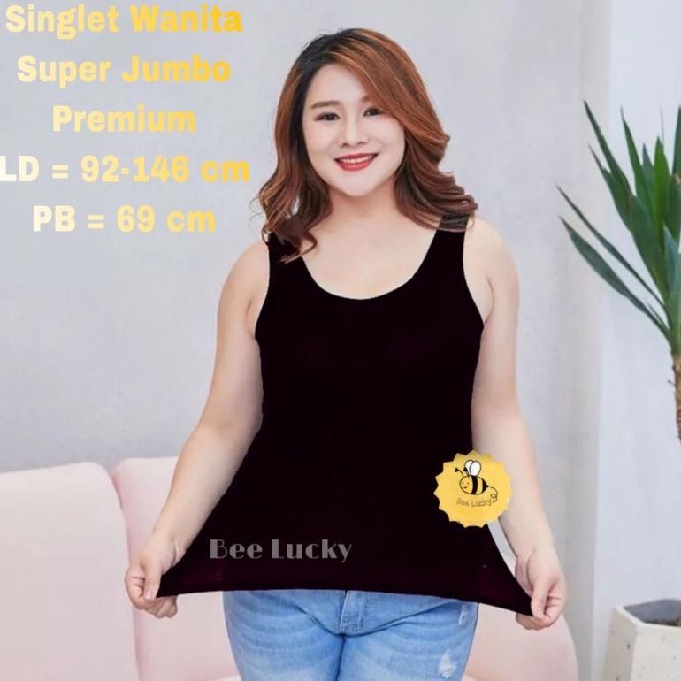 Singlet Wanita Super Jumbo Premium / Singlet Wanita Big Size