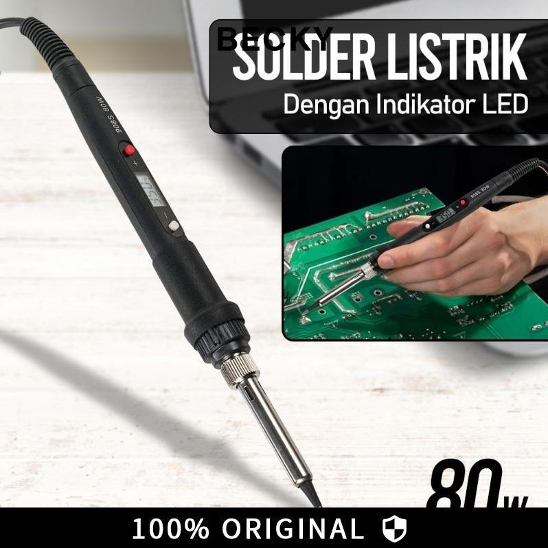 Becky Solder 908S 80W Digital Adjustable Temperature - Solder Digital 80W/Solder 908S 80W Digital Ad