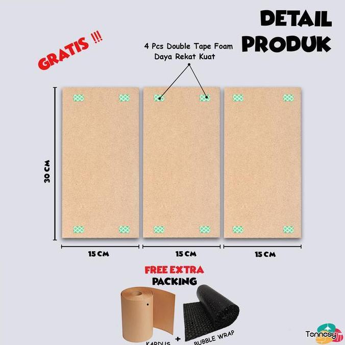 Tennesy Hiasan Dinding 1 Set Ikan Koi 15X30Cm Isi 3 Bingkai Foto Wall Decor Pajangan Poster Dekorasi