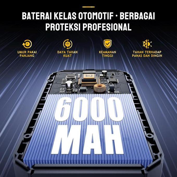 Grosir Jumper Aki Mobil Dan Motor 6000Mah Portable Powerbank Lampu Led Jumper Untuk Mobil 12V Bisa C