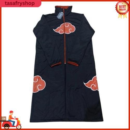Jaket Jubah Anime Akatsuki Kerah Premium Distro Quality / Jaket Cosplay Anime Pria /Jaket Wibu Anime