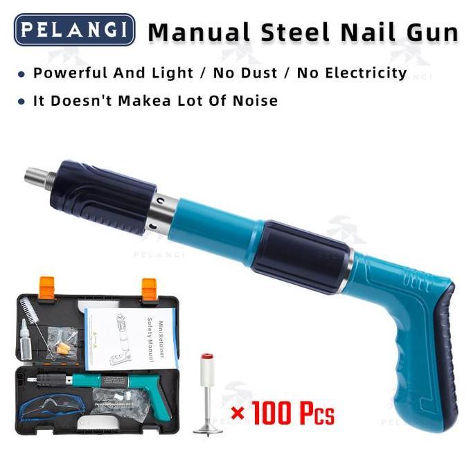 GARAVAR Alat Tembak Paku Beton Nail Fastener Mini Ramset Gun Nailer Murah Ramset Gun Shot Nail Gun A