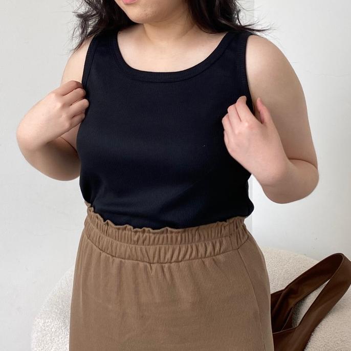 Monna Tanktop - Tanktop Knit - Tanktop Knit Premium - Basic Knit Tank Top - Tank Top Jumbo - Tank To