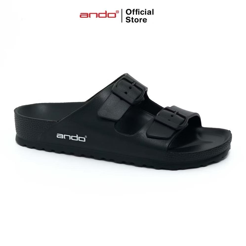 terbaru sandal slop ando pria-wanita sandal slide ando full karet sandal slip-on terbaru