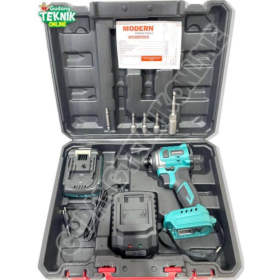 URGAN Impact Driver CORDLESS MODERN M-35 20V 230Nm Brushless / Mesin Bor Impact Impek Pembuka Buka B