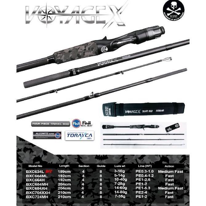 Joran Bait Casting Bone Voyage X Travel Rod New | Joran Bc | Joran Casting | Joran Laut | Joran Trav