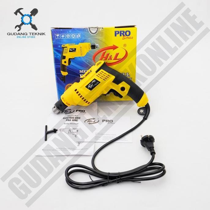 TERAR Mesin Bor Tangan 10mm H&L Pro 10RE / Mesin Bor Listrik H&L 10 mm
