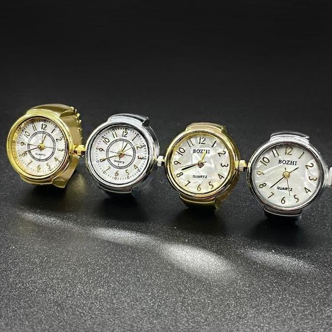 MANAZY Jam Cincin Hidup Super Keren/ Jam Cincin Pria Dan Wanita/Jam Cincin Jari Jam Cincin Mini Terb