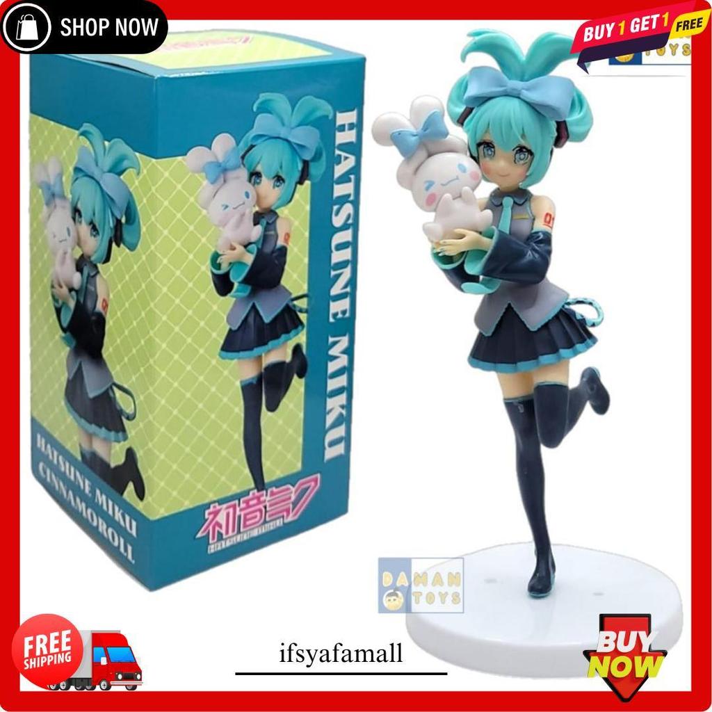 Figure Hatsune Miku X Cinnamonroll Vocaloid Anime Pajangan Koleksi Kualitas Juara