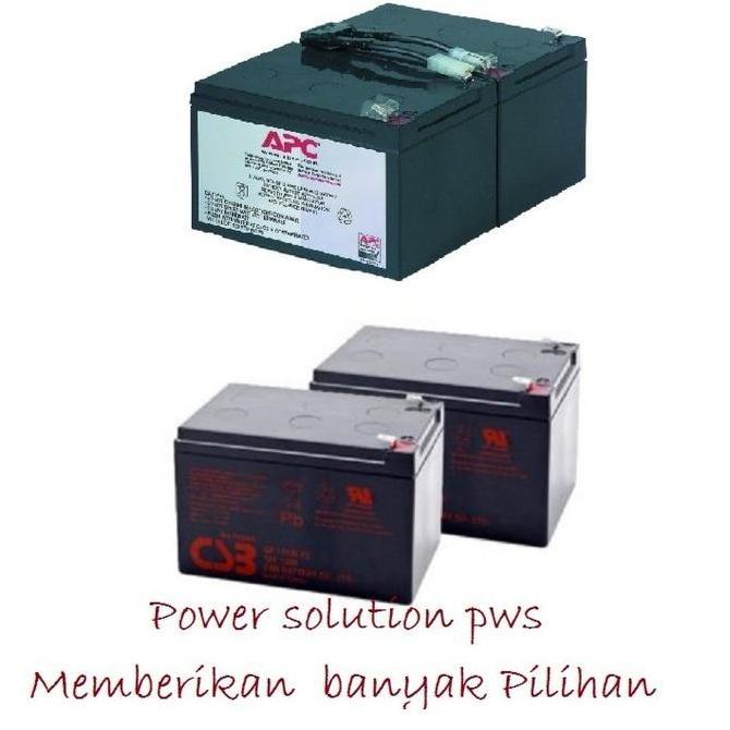 RBC6 Battery Competible For UPS APC. 2x Baterai CSB / LONG 12V 12Ah