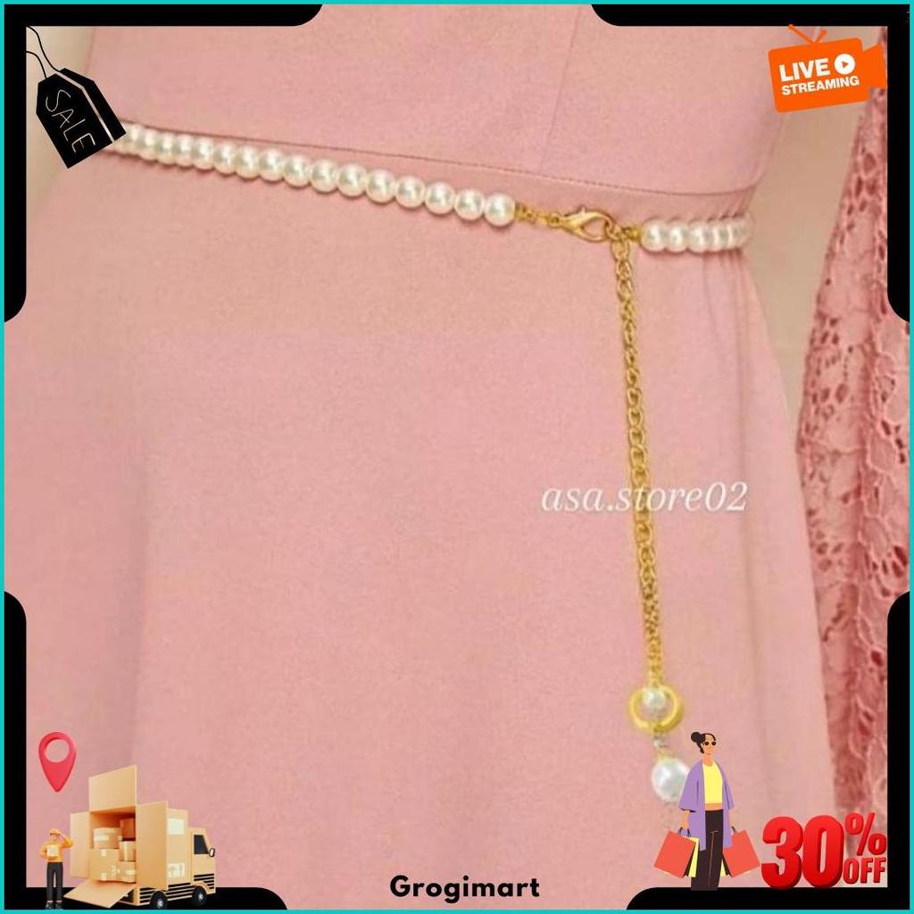 Ikat Pinggang Wanita Mutiara Nara/Belt Mutiara Ikat Pinggang Untuk Dress Ready Stock