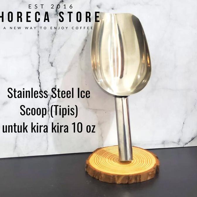 TERLARIS SEKOP ES BATU SKOP ES BATU STAINLESS UKURAN KECIL 10OZ