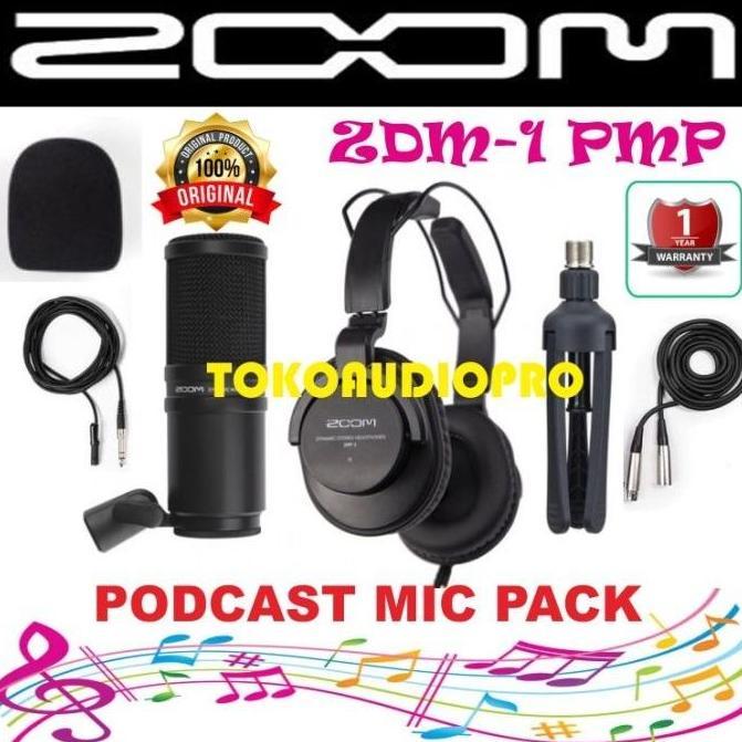 TERLARIS ZOOM ZDM-1 PODCAST MIC PACK ZOOM ZDM1 PMP ZDM-1 DYNAMIC MICROPHONE