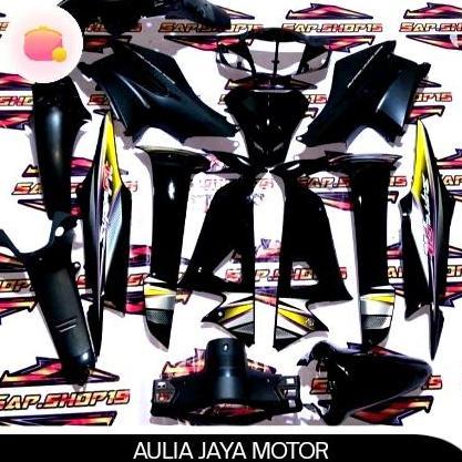 FUL SET COVER BODY HONDA SUPRA FIT NEW FIT X FIT S FITJUMBO HITAM POLOS 2006-2009