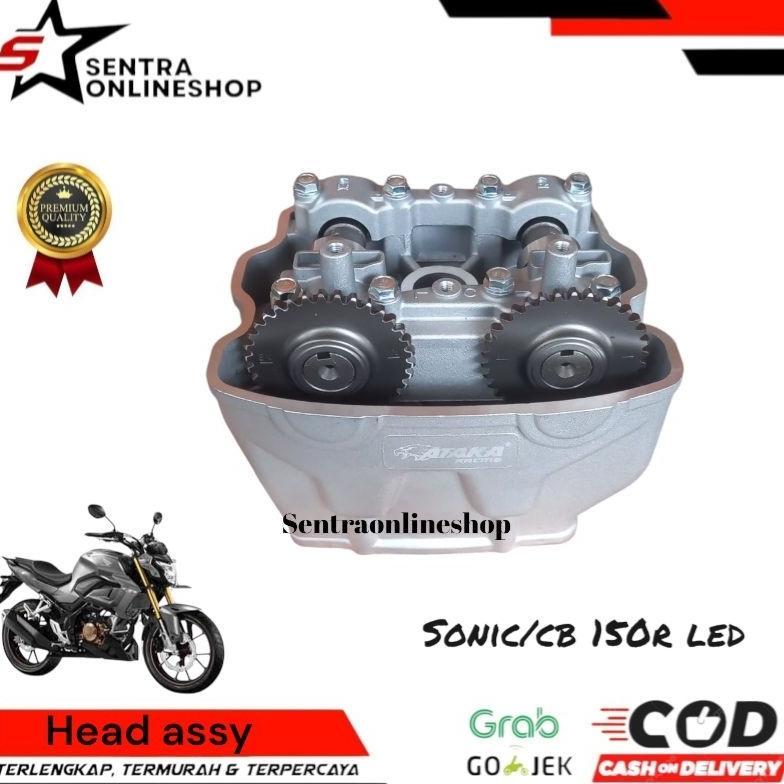 Cilinder head assy blok head set Cbr 150 led sonic 150 supra gtr 150 lakopan model bearing racing