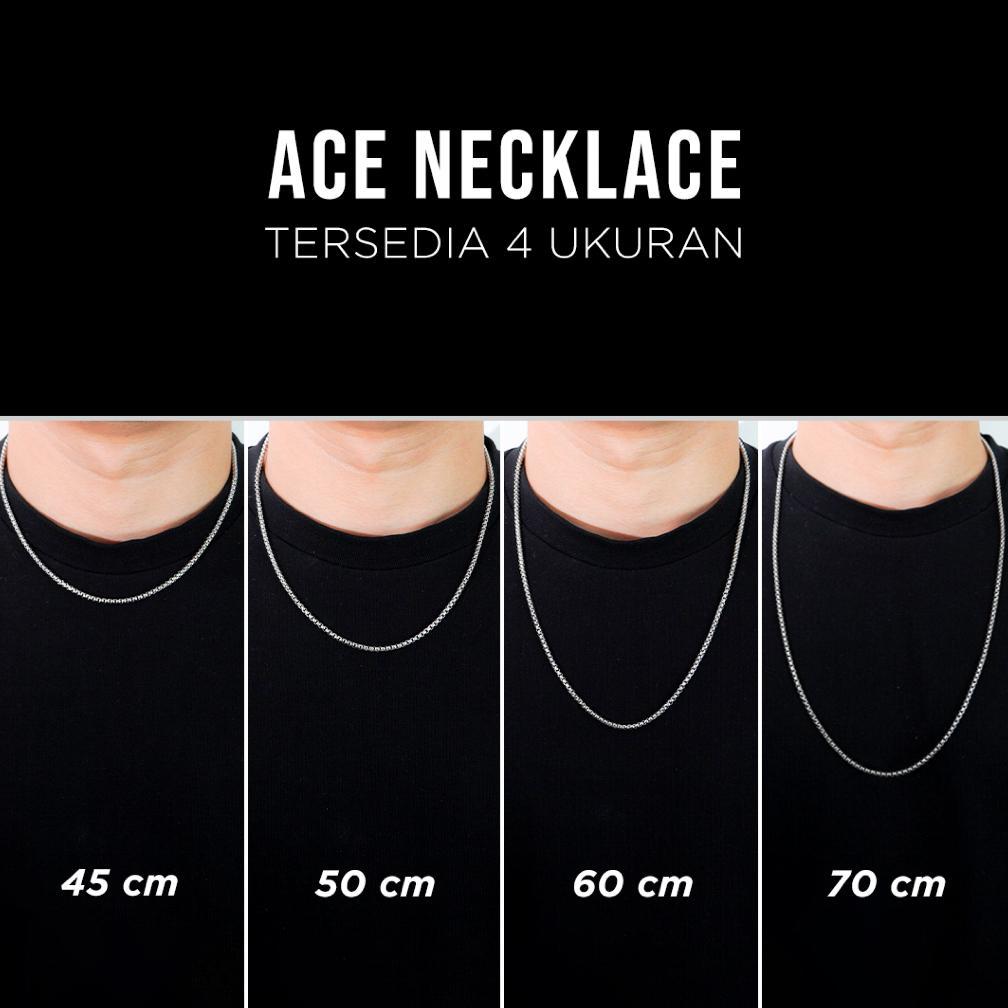 Hot Project Ninetyseven - Ace Necklace - Kalung Titanium Pria Wanita Anti Karat