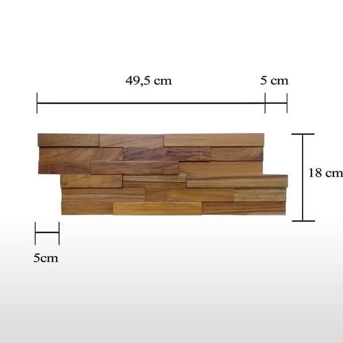 Wall Panel Jati - Panel Dinding Jati - Hiasan dinding kayu