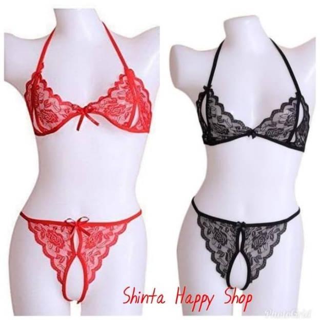 Termurah  Sexy Lingerie Bra Dan G String Set /Lingeria Pakain Dalam Wanita Murah