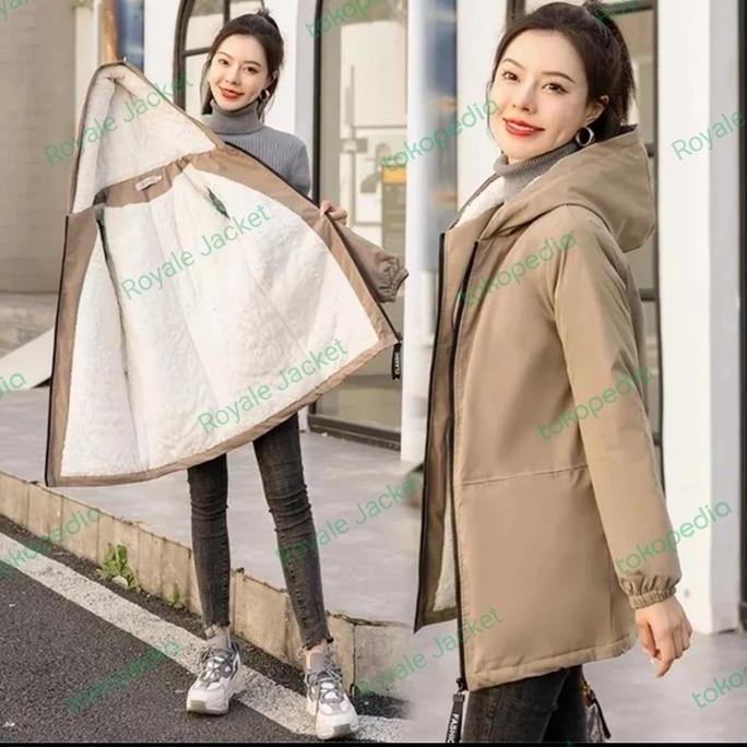 Jacket Bulu Wanita Jacket Winter tebal Jacket musim dingin Terbaru