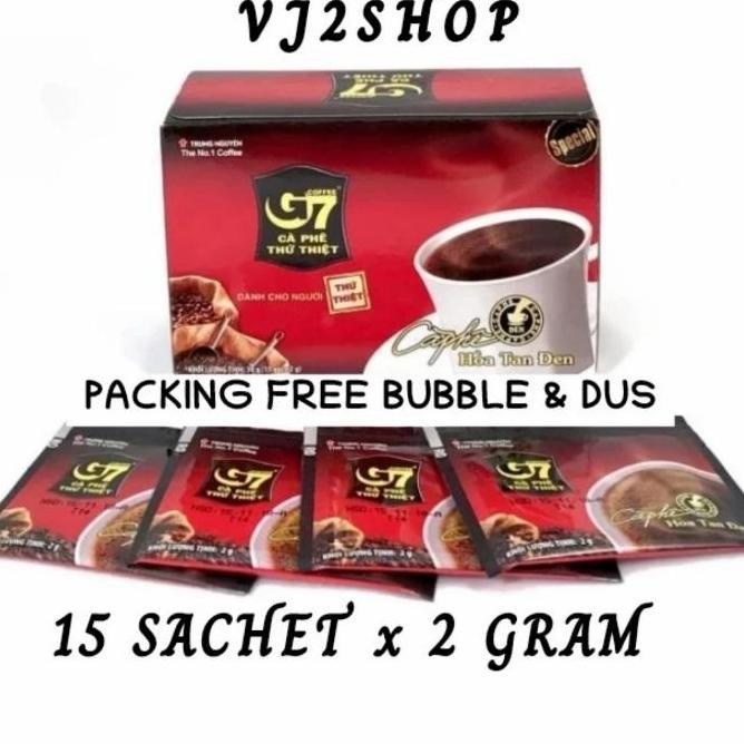 G7 Coffee Vietnam Trung NguYen Black Coffee Instan Kopi Hitam Vietnam Halal