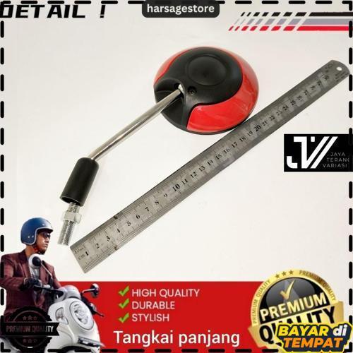Kaca Spion Motor Honda Scoopy Tangkai Panjang Chrome Original Kaca Cembung Super Murah