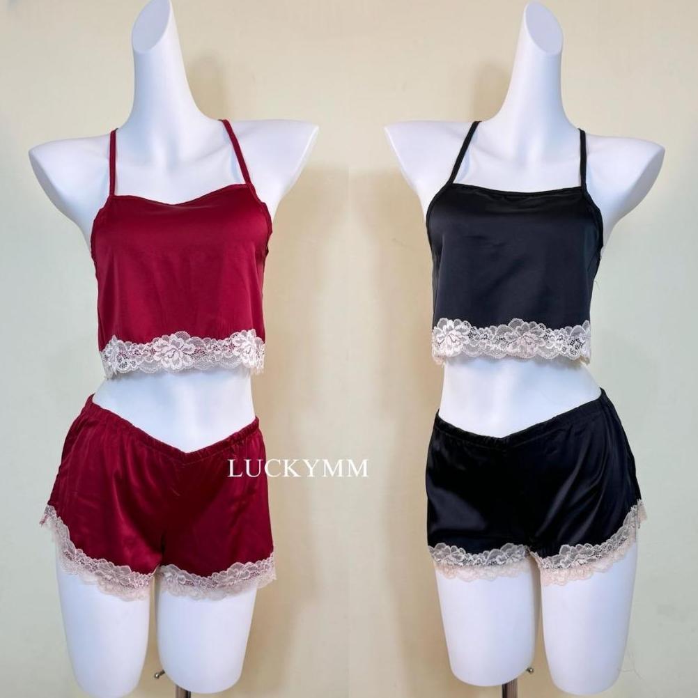 Murah  Sexy Lingerie Baju Tidur Sexy Wanita Bahan Satin / Lingerie Sexy Setelan Baju Tidur Sexy Wani