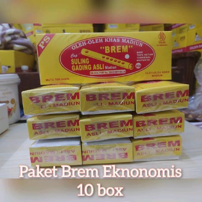 Paket Brem Madiun ekonomis 10 Box Oleh oleh khas Madiun Alami Jajanan Food Manis grosir camilan SALE