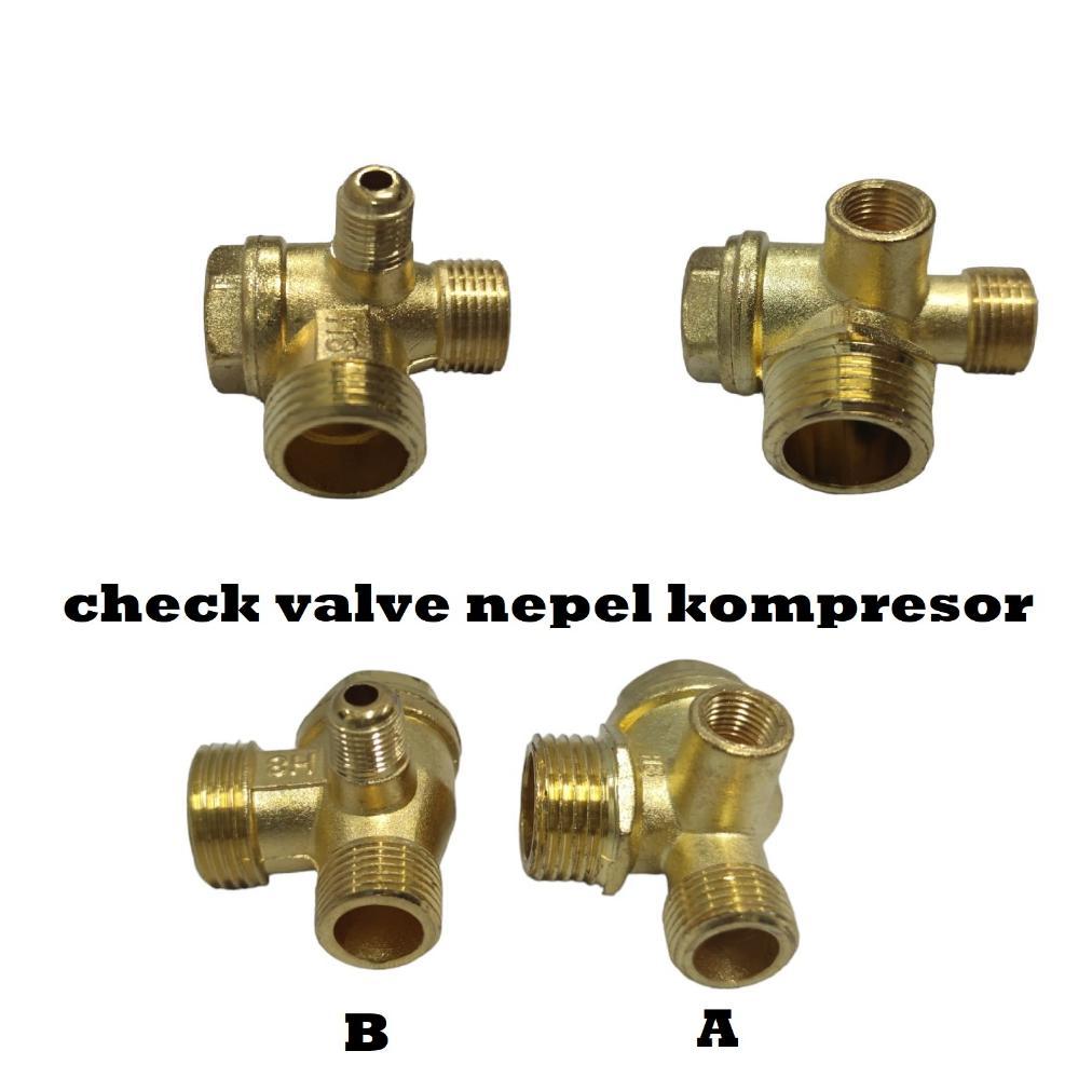 Sparepart Check Valve Nepel Kompresor Angin Lakoni / Kompresor Izumi original