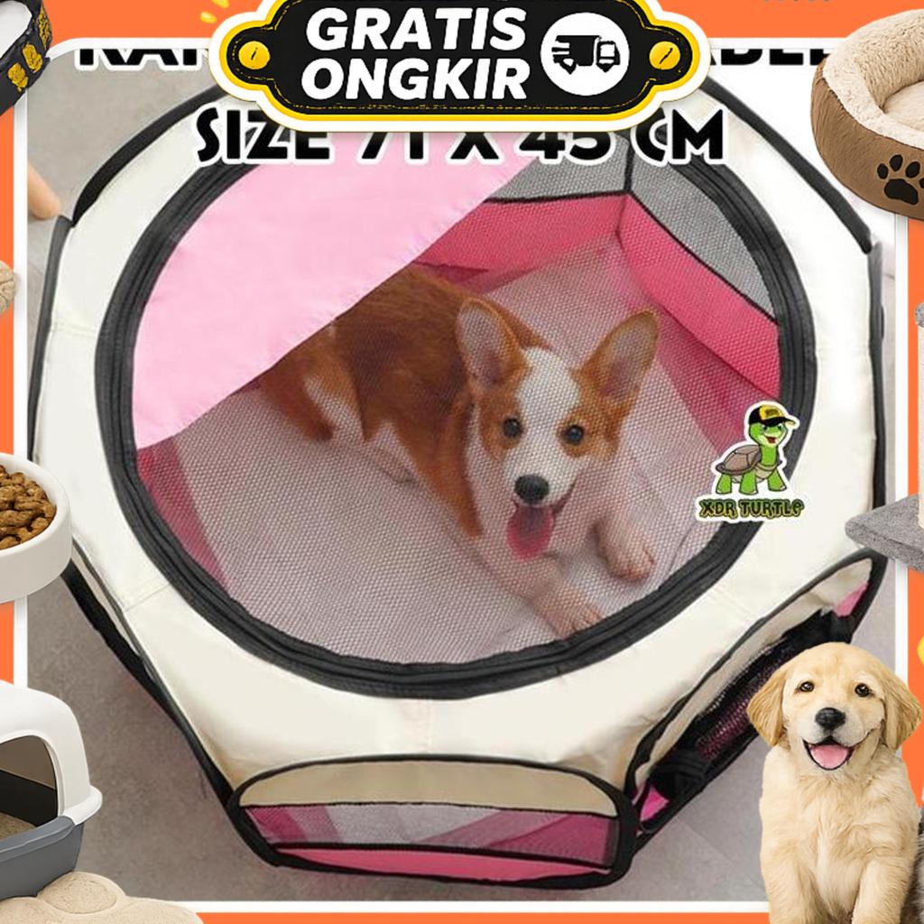 Kandang Portable Lipat Anjing Kucing Monyet Iguanna Gunea Pig Kelinci
