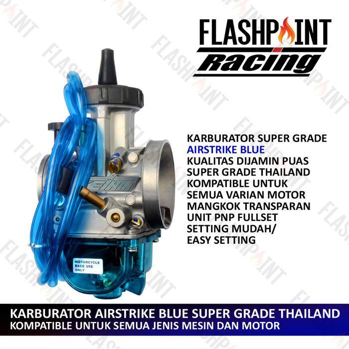 (Bisa Cod) Karburator Keihin Qas Airstrike Pwk 24 26 28 30 33 34 35 36 38 40 42 Sirip Karbu Mod Carb