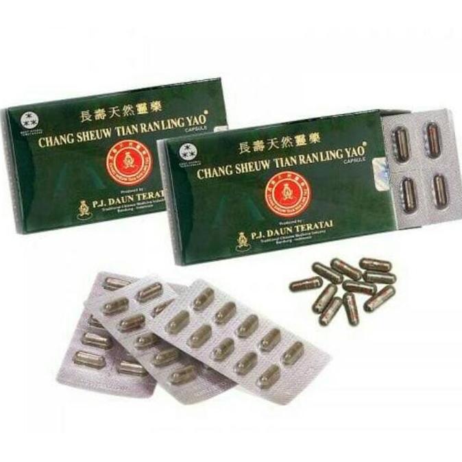 chang sheuw tian ran ling yao/daun teratai kapsul/obat kanker