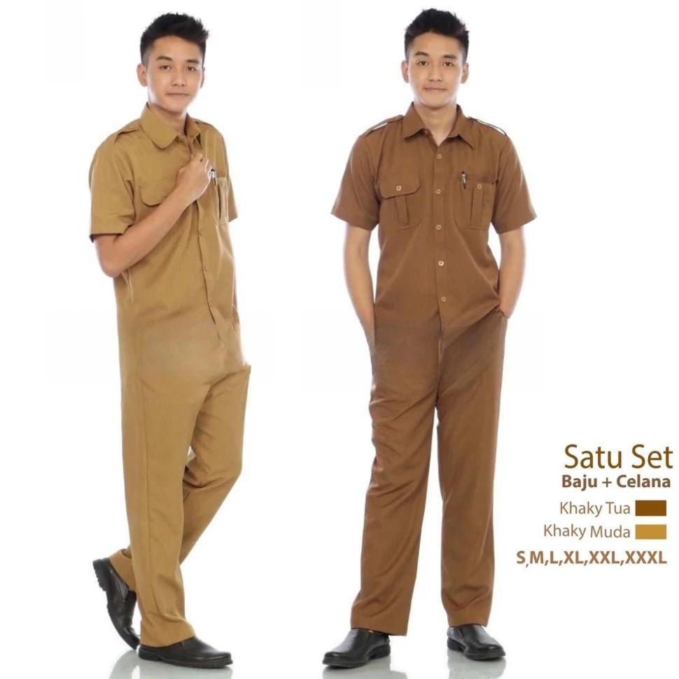 Bagus Seragam Baju Pns Pemda Pria Baju Pdh Pegawai Negeri Satu Stell Asn Baju Guru Pns Pemda Baju Di