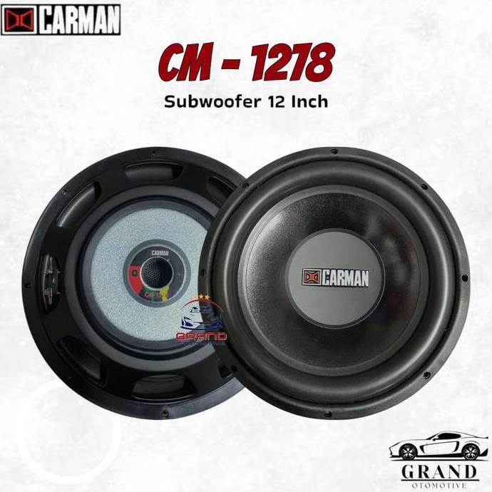Promo Subwoofer Speaker Carman 12" Cm 1278 12 Inch 12 In 12Inch Double Coil Cod