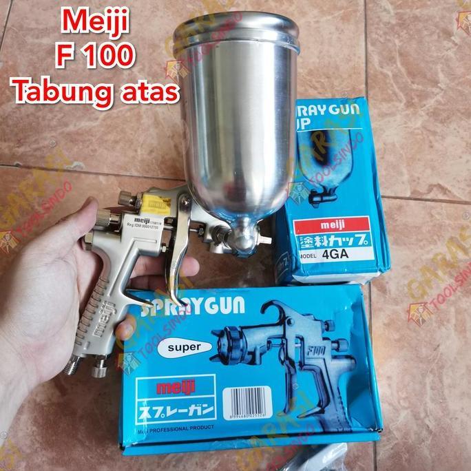 TERBARU - spray gun Meiji F100G tabung atas spraygun meiji F 100 spet alat cat